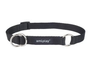 AMIPLAY obroża półzaciskowa basic czarna