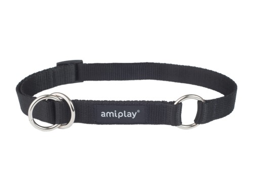 AMIPLAY obroża półzaciskowa basic czarna