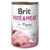 Brit Pate & Meat for Puppy - kurczak i indyk 400g 