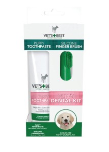 Vet's Best Puppy Dental Kit - zestaw do mycia zębów dla szczeniąt
