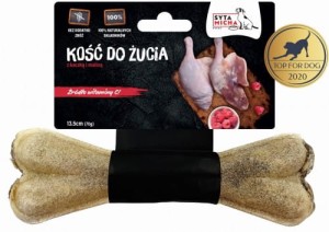 Syta Micha Kość do żucia z kaczką i malinami 13,5 cm 