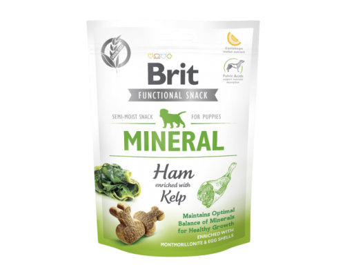 BRIT CARE DOG FUNCTIONAL SNACK MINERAL HAM PUPPY 150g.png