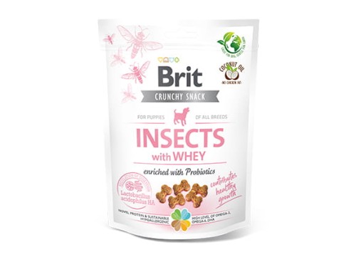 BRIT CARE Dog Crunchy Cracker Puppy Insects with Whey 200g.jpg