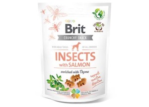 BRIT CARE Dog Crunchy Cracker Insects with Salmon 200g