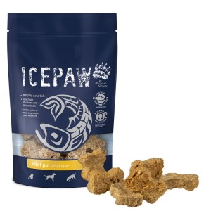 ICEPAW Filet Pur - przysmaki z filetów białych ryb dla psów (150g)