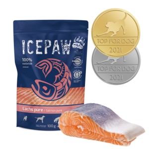 ICEPAW Lachs Pure - czysty łosoś dla psów 100% (100g)