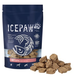 ICEPAW mit Lachs - przysmaki z białych ryb i łososia (150g)