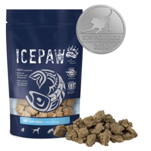 ICEPAW Garnelen - przysmaki z filetów ryb i krewetek (150g)