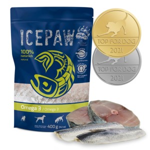 ICEPAW Omega-3 - makrela i śledź dla psów (400g)