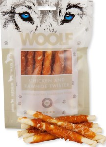 Woolf Chicken and Rawhide Twister - przysmak z kurczakiem (100g)