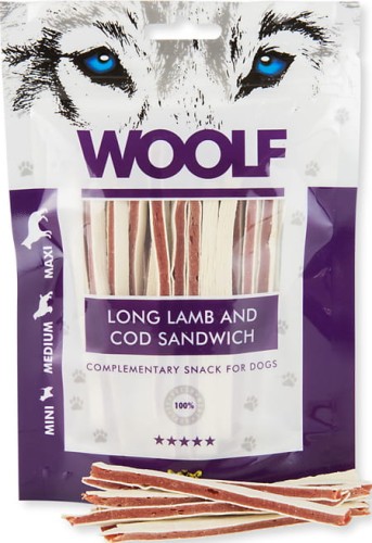 Woolf Long Lamb and Cod Sandwich - przysmak z jagnięciną i dorszem (100g).jpg