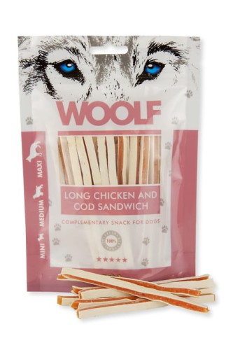 Woolf Long Chicken and Cod Sandwich - przysmak z kurczakiem i dorszem (100g).jpg