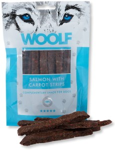 Woolf Salmon with Carrot Strips - przysmak z łososiem i marchewką (100g)