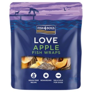 Fish4Dogs Love Apple Fish Wraps - przysmaki dla psa 90g