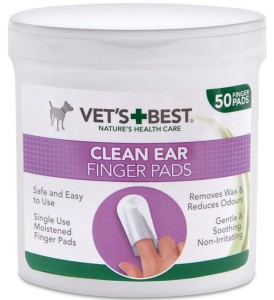 Vet's Best Clean Ear Finger Pads - czyściki napalcowe do uszu dla psa (50 szt)