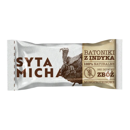 Syta Micha Batoniki z indyka dla psa 25g.webp