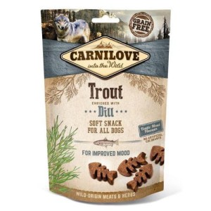 Carnilove Semi-Moist Snack Trout & Dill - przysmak dla psa 200g