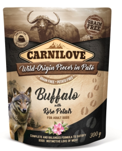 Carnilove Buffalo & Rose Petals - mokra karma dla psa 300g