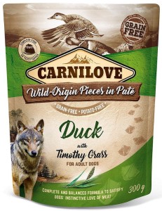 Carnilove Duck & Timothy Grass - mokra karma dla psa 300g