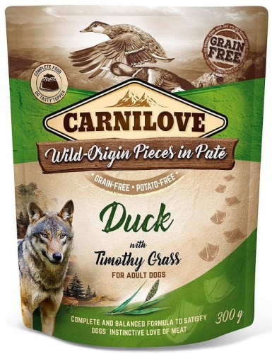 Carnilove Duck & Timothy Grass - mokra karma dla psa 300g.jpg