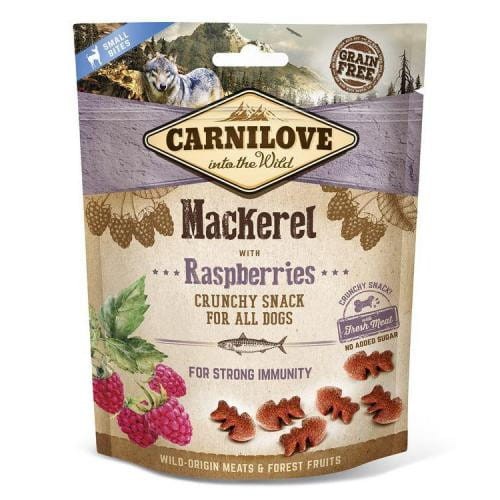 Carnilove Snack Fresh Crunchy Mackerel & Raspberry - przysmak dla psa 200g.jpg