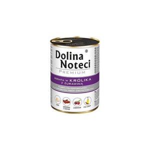 Dolina Noteci Premium Bogata w Królika z żurawiną - mokra karma dla psa 400g