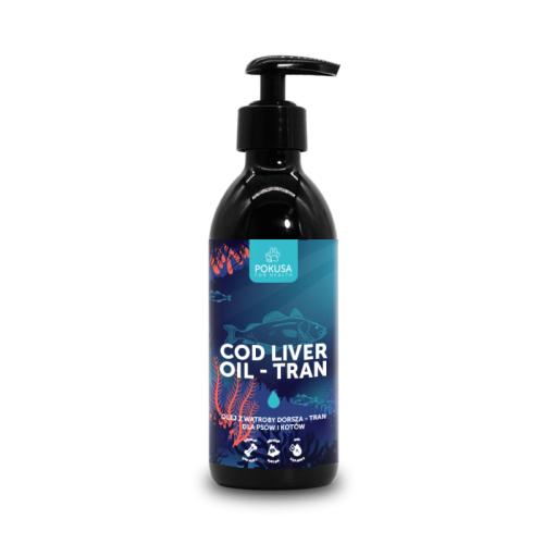 Pokusa Cod Liver Oil - Tran - Olej z wątroby dorsza 250ml.png