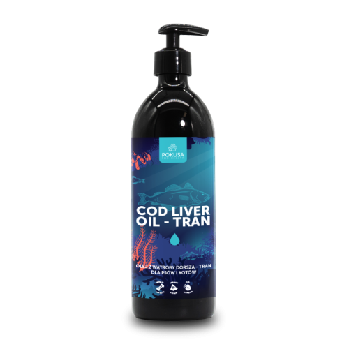 Pokusa Cod Liver Oil - Tran - Olej z wątroby dorsza 500ml.png