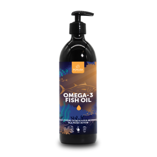 Pokusa Omega-3 Fish Oil - Olej z dziko żyjących ryb morskich 500ml.png