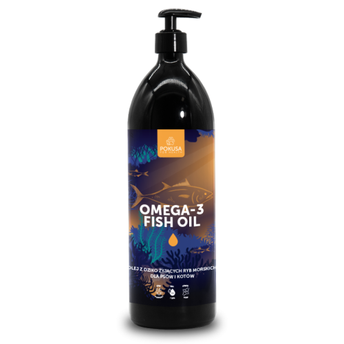 Pokusa Omega-3 Fish Oil - Olej z dziko żyjących ryb morskich 1000ml.png