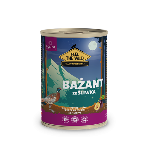Pokusa Feel The Wild Bażant ze Śliwką - karma mokra dla psa 400g.png