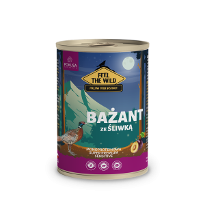 Pokusa Feel The Wild Bażant ze Śliwką - karma mokra dla psa 800g