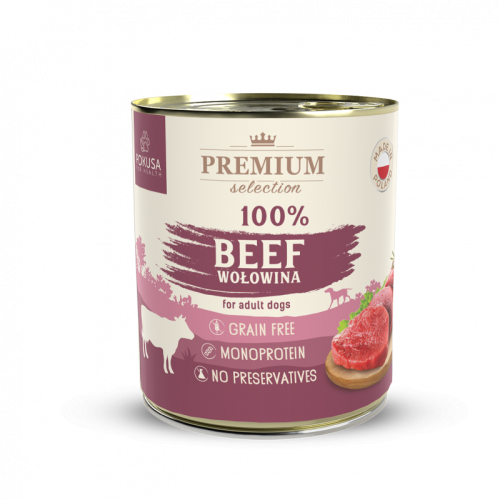 Pokusa Premium Selection 100% Wołowina - karma mokra 800g.png