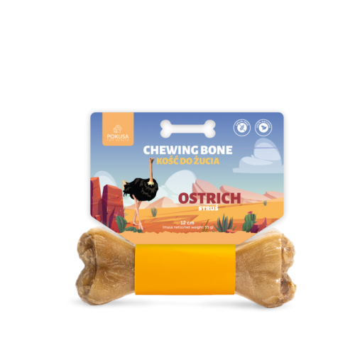 Pokusa FEEL THE WILD kość do żucia Ostrich  12 cm