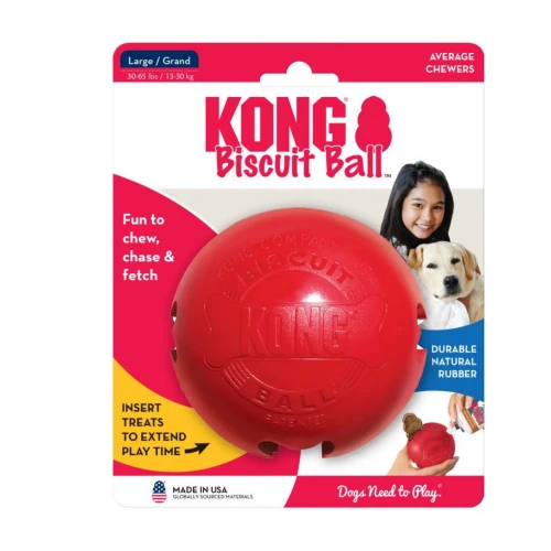 KONG Biscuit Ball L - Zabawka Na Przysmaki.webp