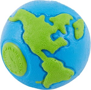 Planet Dog Orbee Tuff Planet Ball M - Piłka Planetka Średnia Niebiesko-Zielona 