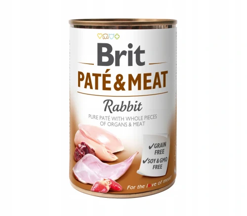 Brit Pate & Meat Rabbit - królik 400g .jpg