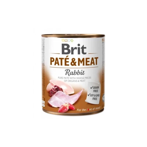 Brit Pate & Meat Rabbit - królik 800g.webp