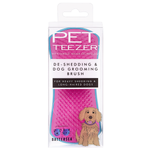 PET TEEZER Szczotka do wyczesywania podszerstka - rozmiar L niebieska