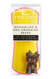PET TEEZER Szczotka do rozplątywania i pielęgnacji sierści - rozmiar L żółta
