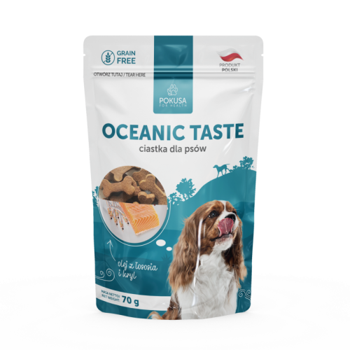 Pokusa Ciastka dla psa - Oceanic Taste - kryl i olej z łososia.png
