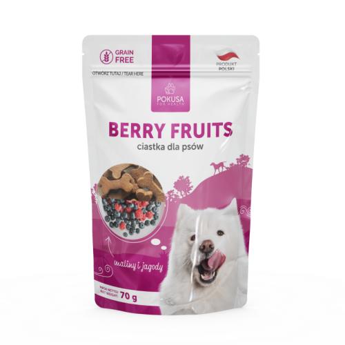 Pokusa Ciastka dla psa - Berry Fruits - owoce i zioła 70g .png