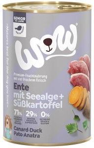 WOW Senior Ente - kaczka z algami i batatami 400g