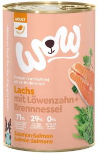  WOW  Lachs - łosoś z mniszkiem lekarskim i pokrzywą 400g