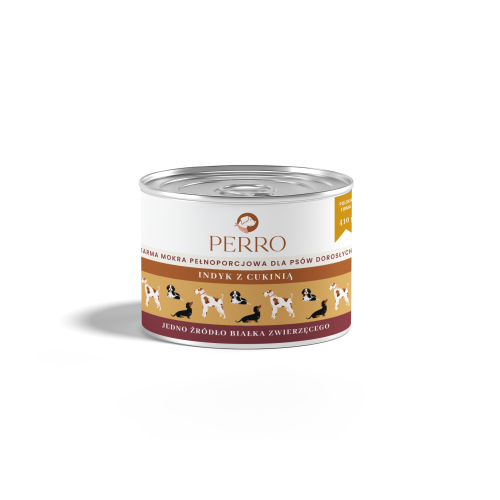 PERRO karma mokra Indyk z cukinią 400g