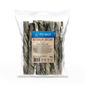 PETMEX - skóra dorsza twists gryzak naturalny 200g