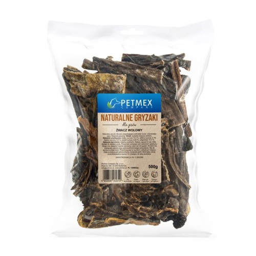 PETMEX - żwacz wołowy naturalny gryzak 500g.jpg