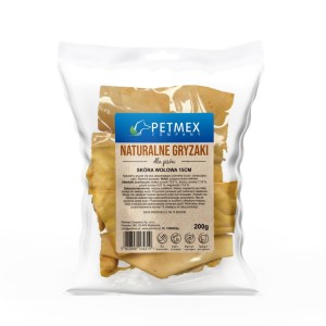 PETMEX - skóra wołowa gryzak naturalny 15cm 200g