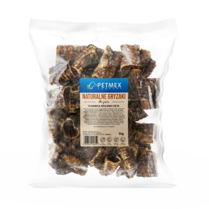PETMEX - tchawica wołowa cięta gryzak naturalny 1kg