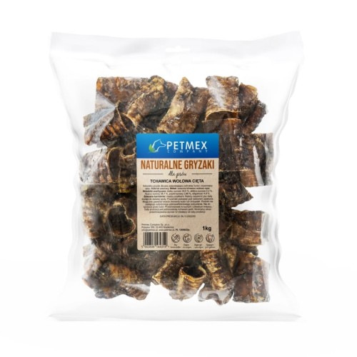 PETMEX - tchawica wołowa cięta gryzak naturalny 1kg.jpg